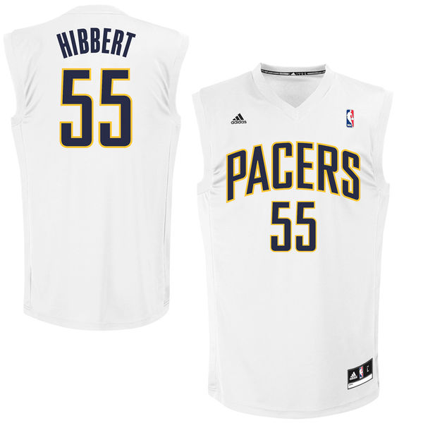 Indiana Pacers 55 Roy Hibbert White Fashion Replica Jersey - Zenithce