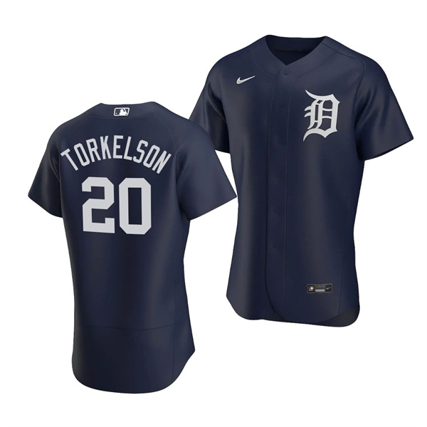 Detroit Tigers #20 Spencer Torkelson Navy Flex Base Stitched Jersey - Zenithce