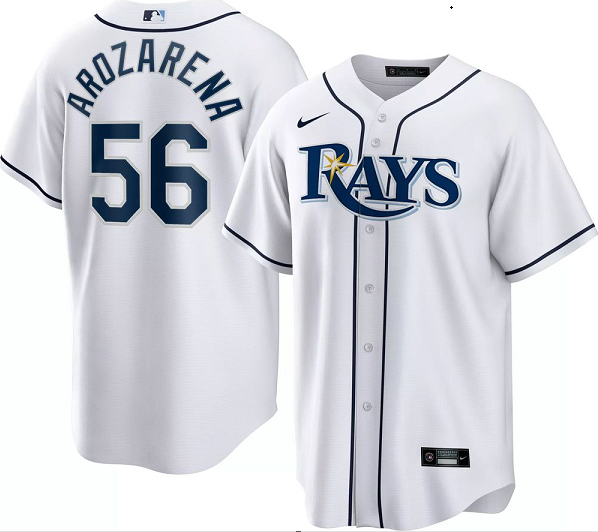 Tampa Bay Rays #56 Randy Arozarena White Cool Base Stitched Jersey - Zenithce
