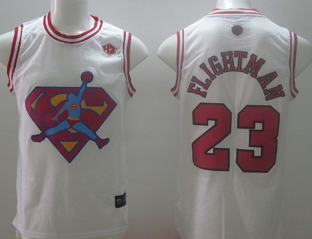 Chicago Bulls #23 Flightman White Swingman Jersey - Zenithce