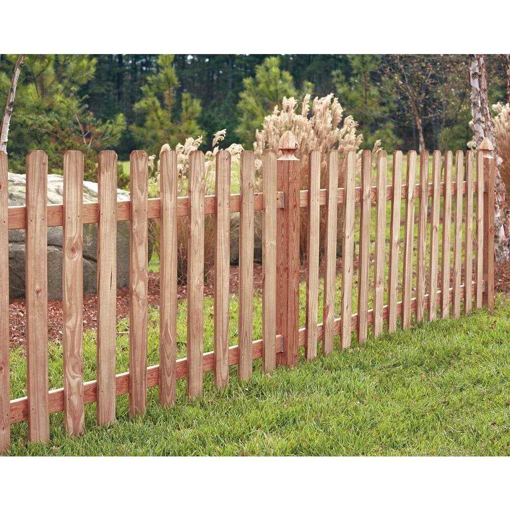 Outdoor Essentials 3/4 in. x 3-1/2 in. x 42 in. Pressure Treated Pine French Gothic Fence Pickets - Zenithce