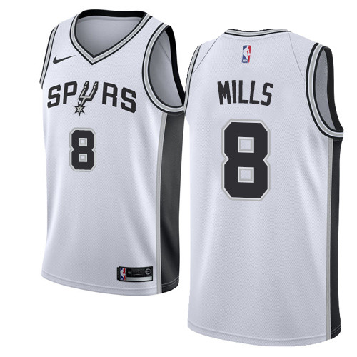Spurs #8 Patty Mills White Swingman Association Edition Jersey - Zenithce