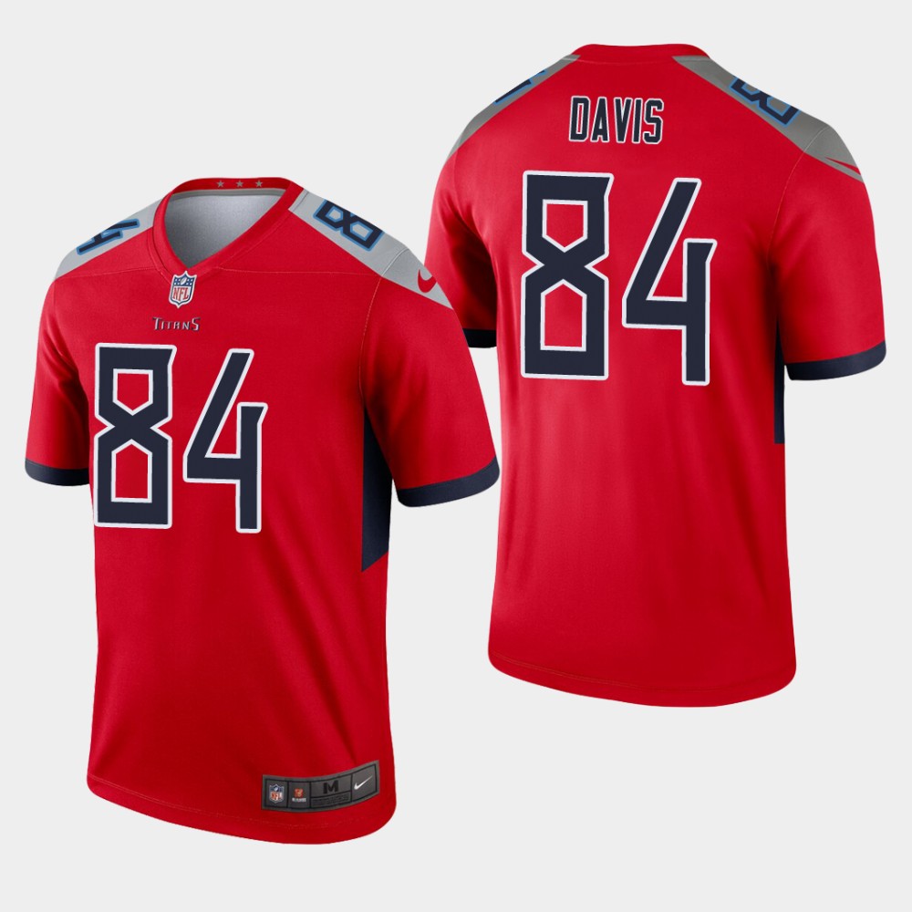 Tennessee Titans #84 Corey Davis Red Inverted Legend Jersey - Zenithce