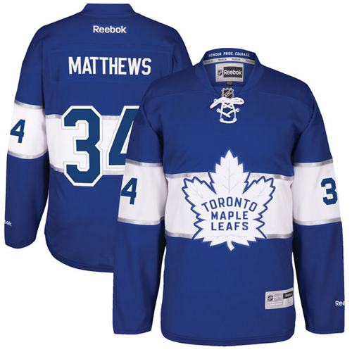 Maple Leafs #34 Auston Matthews Royal Centennial Classic Stitched Jersey - Zenithce