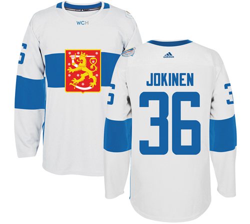 Team Finland #36 Jussi Jokinen White 2016 World Cup Stitched Jersey - Zenithce