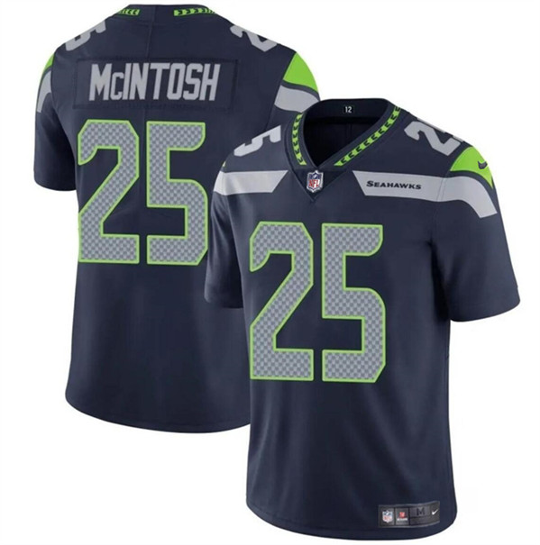 Seattle Seahawks #25 Kenny McIntosh Navy Vapor Limited Stitched Jersey - Zenithce