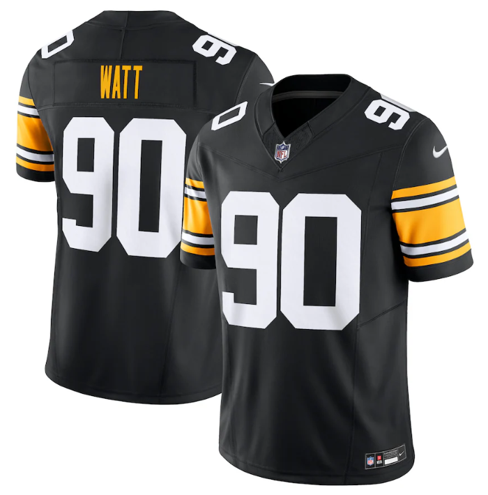 Pittsburgh Steelers #90 T.J. Watt Black 2023 F.U.S.E. Vapor Untouchable Limited Jersey - Zenithce