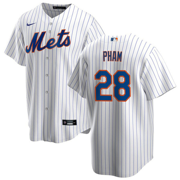 New York Mets #28 Tommy Pham White Cool Base Stitched Jersey - Zenithce