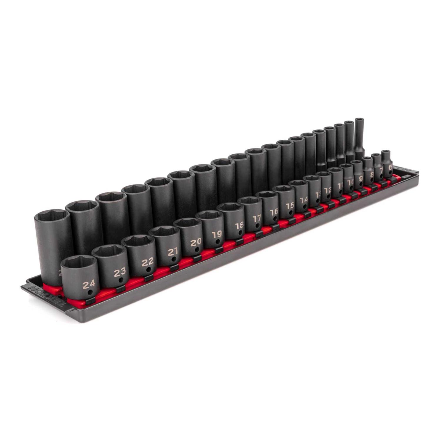 Tekton 3/4 Inch Drive Deep 6-Point Impact Socket Set - Zenithce