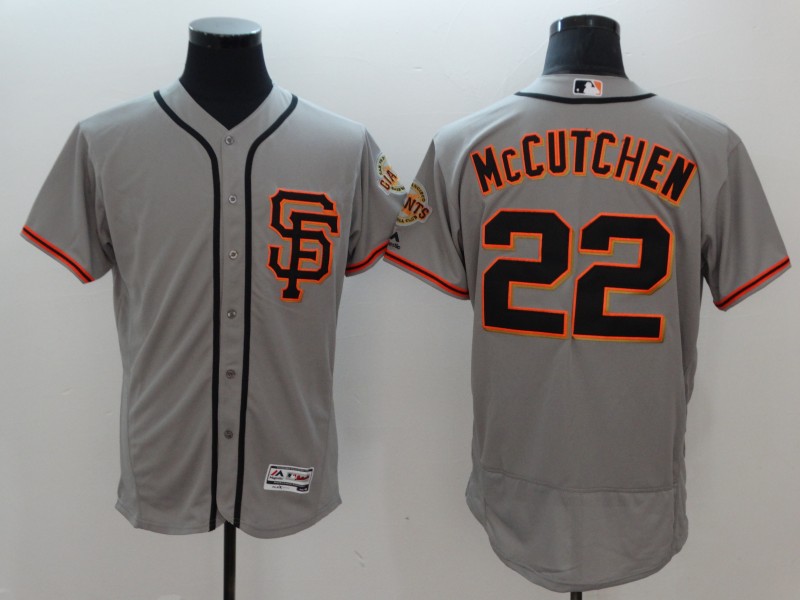 San Francisco Giants #22 Andrew McCutchen Gray Flexbase Stitched Jersey - Zenithce