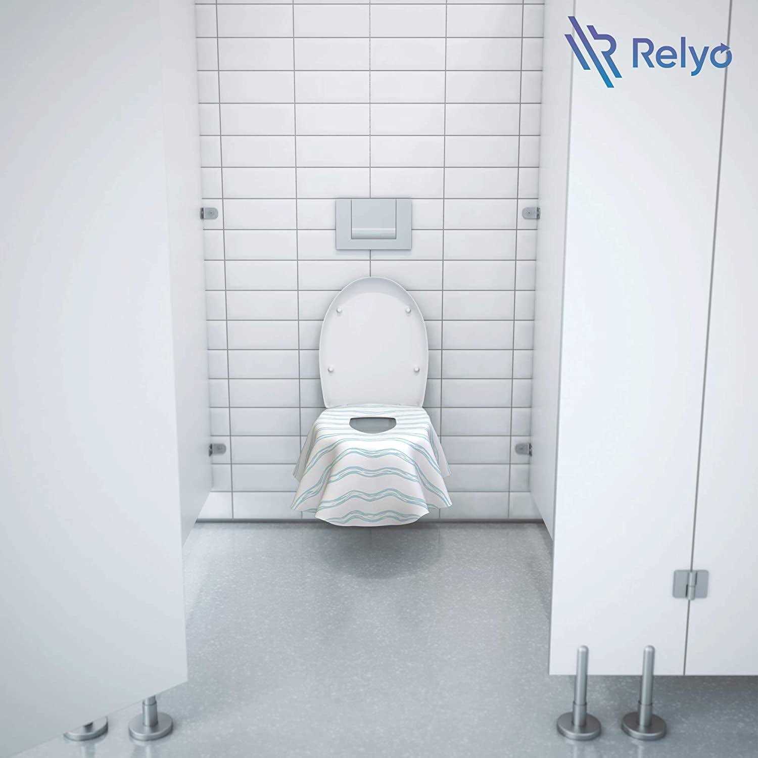 Toilet Seat Covers Disposable 20 Pack Waterproof, Ideal for Kids and Adults Extra Large - Zenithce