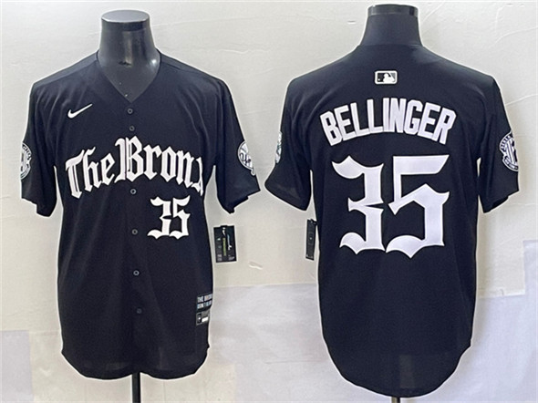 New York Yankees #35 Cody Bellinger Black 'Gothic Legacy Edition' Vapor Premier Limited Stitched Jersey - Zenithce