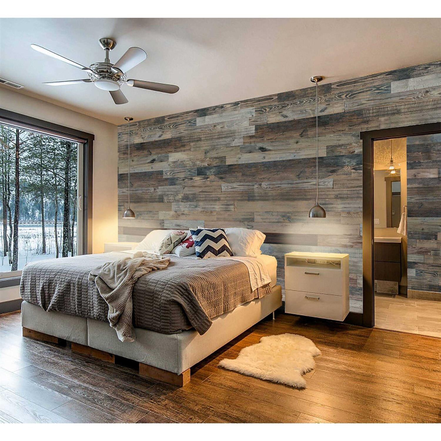 Rustic Look Naturally Weathered Reclaimed Barn Wood Panels - Zenithce