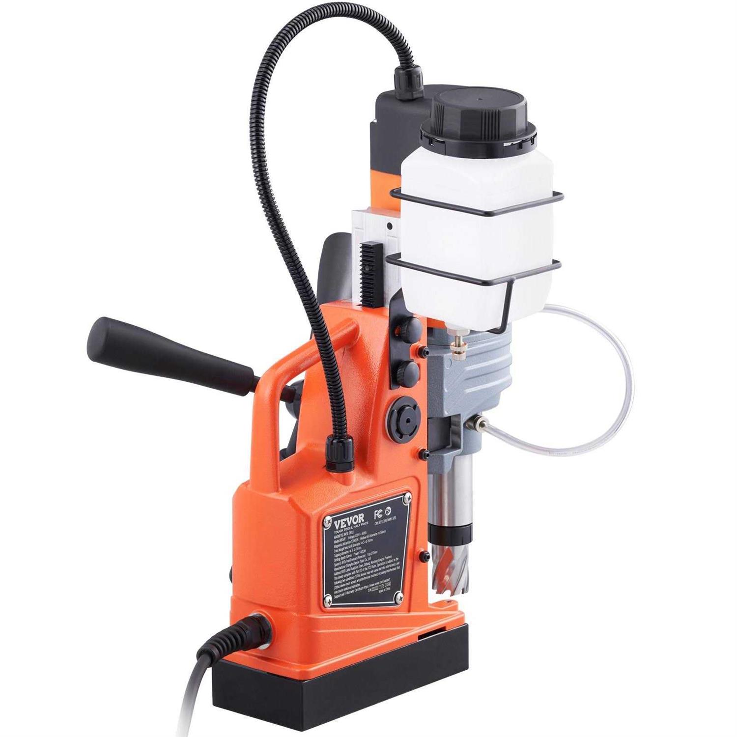 VEVOR Mag Drill Press 1300W 1.57 Boring Diameter 2922lbf Power Portable Magnetic Drill - Zenithce