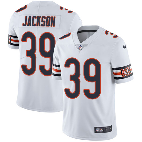 Chicago Bears#39 Eddie Jackson White Vapor Untouchable Limited Stitched Jersey - Zenithce