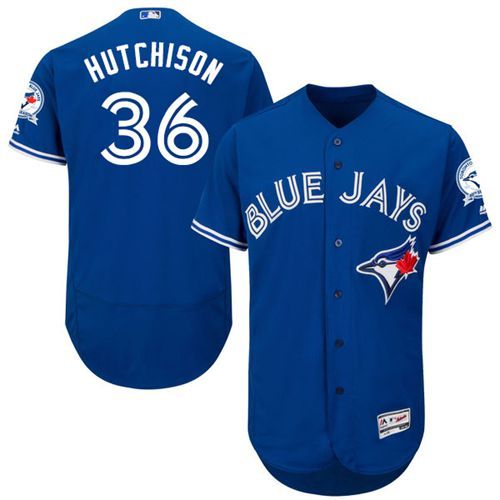 Blue Jays #36 Drew Hutchison Blue Flexbase Authentic Collection Stitched Jersey - Zenithce