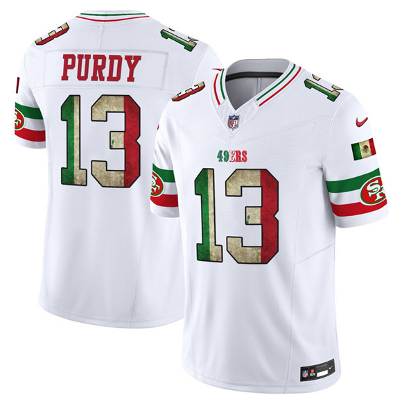 San Francisco 49ers #13 Brock Purdy White 2025 F.U.S.E. Mexico Vapor Limited Football Stitched Jersey - Zenithce