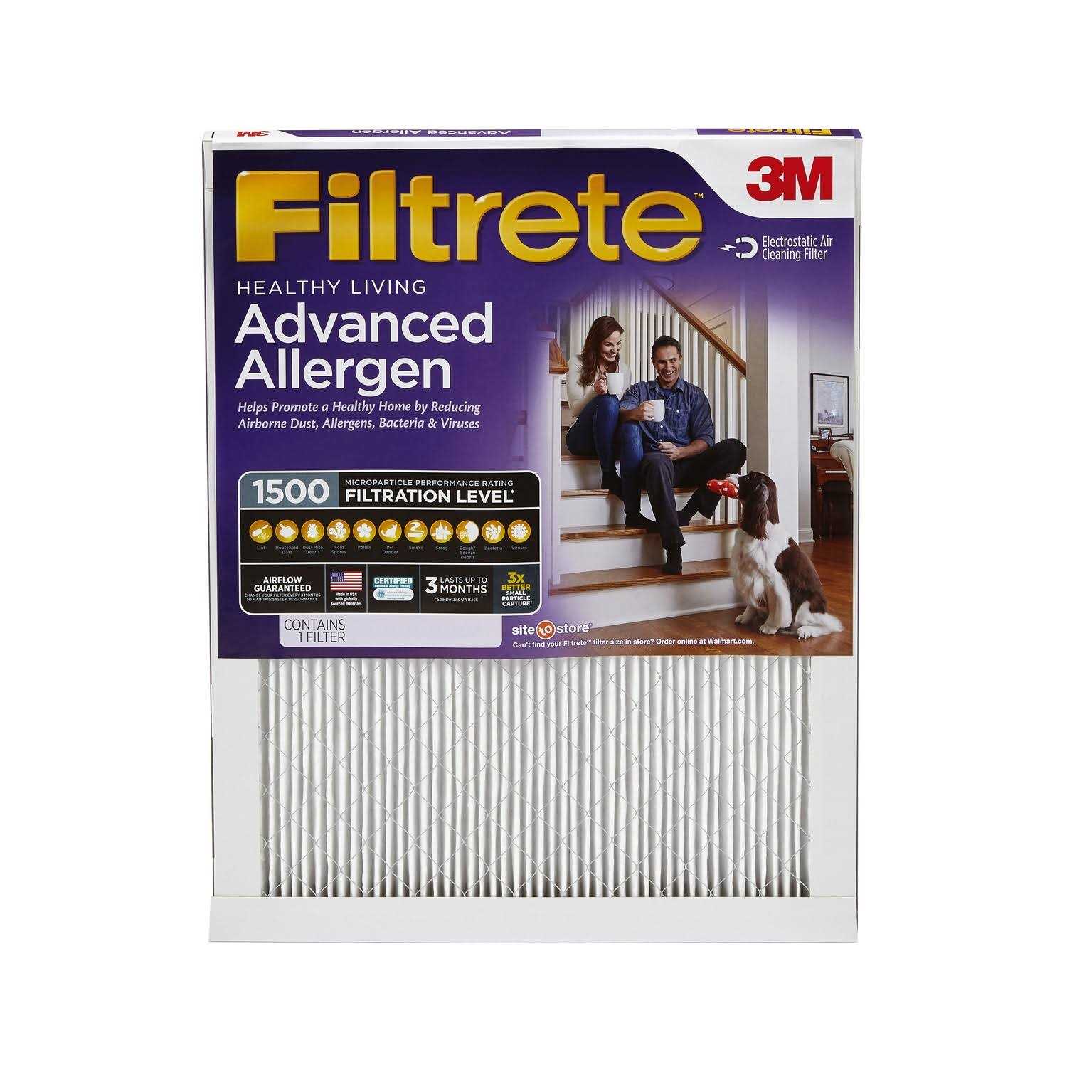 Filtrete Healthy Living Advanced Allergen Reduction HVAC Furnace Air Filter - Zenithce