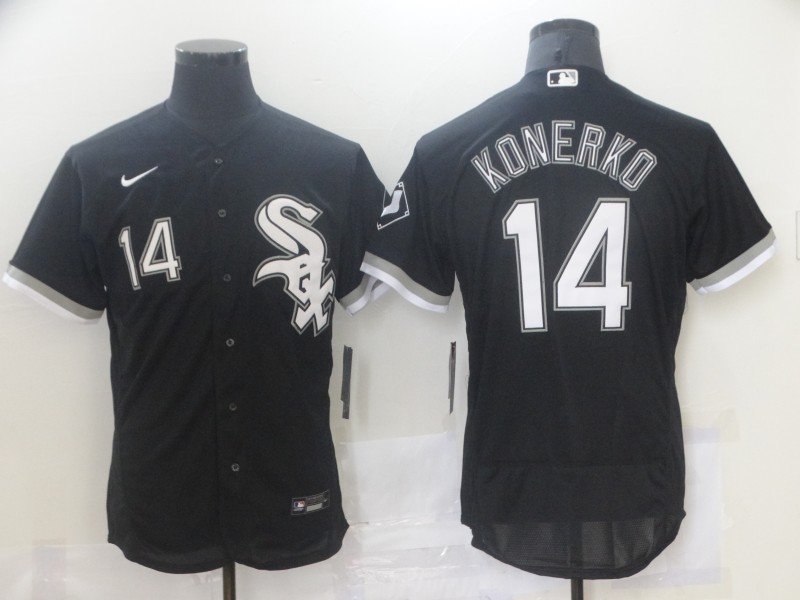 Chicago White Sox #14 Paul Konerko Black Flex Base Stitched Jersey - Zenithce