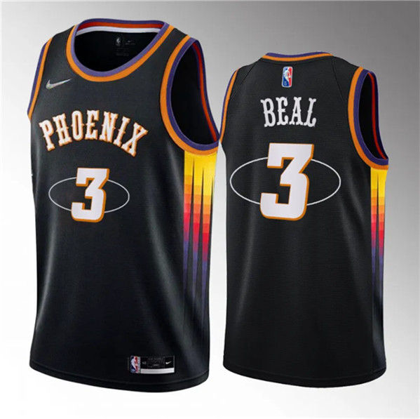 Phoenix Suns #3 Bradley Beal Black Statement Edition Stitched Jersey - Zenithce