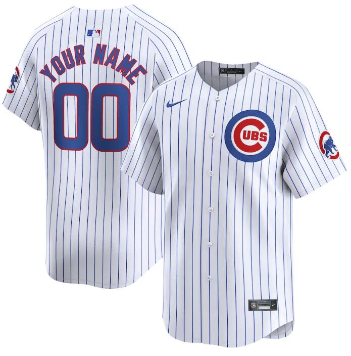 Chicago Cubs Custom White 2024 Home Limited Stitched Jersey - Zenithce