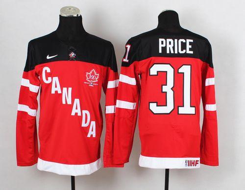 Olympic CA. #31 Carey Price Red 100th Anniversary Stitched Jersey - Zenithce