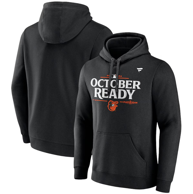 Baltimore Orioles Black 2024 Postseason Locker Room Pullover Hoodie - Zenithce