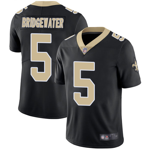 New Orleans Saints #5 Teddy Bridgewater Black Vapor Untouchable Limited Stitched Jersey - Zenithce