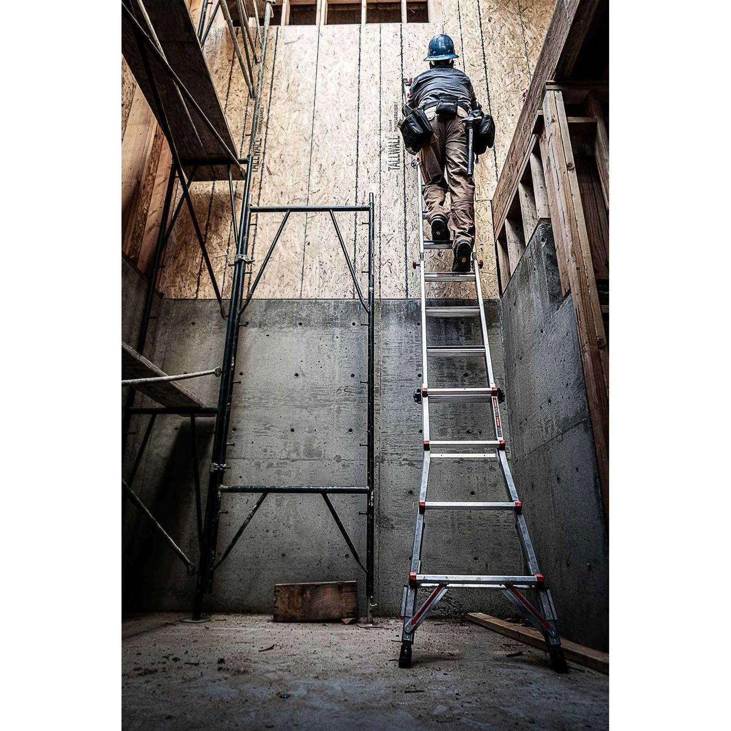 Little Giant Ladders Leveler M26 with Leg Levelers and AirDeck Ports 26-ft Reach Type 1a - Zenithce
