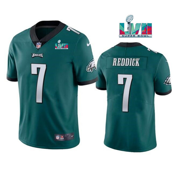 Philadelphia Eagles #7 Haason Reddick Green Super Bowl LVII Patch Vapor Untouchable Limited Stitched Jersey - Zenithce