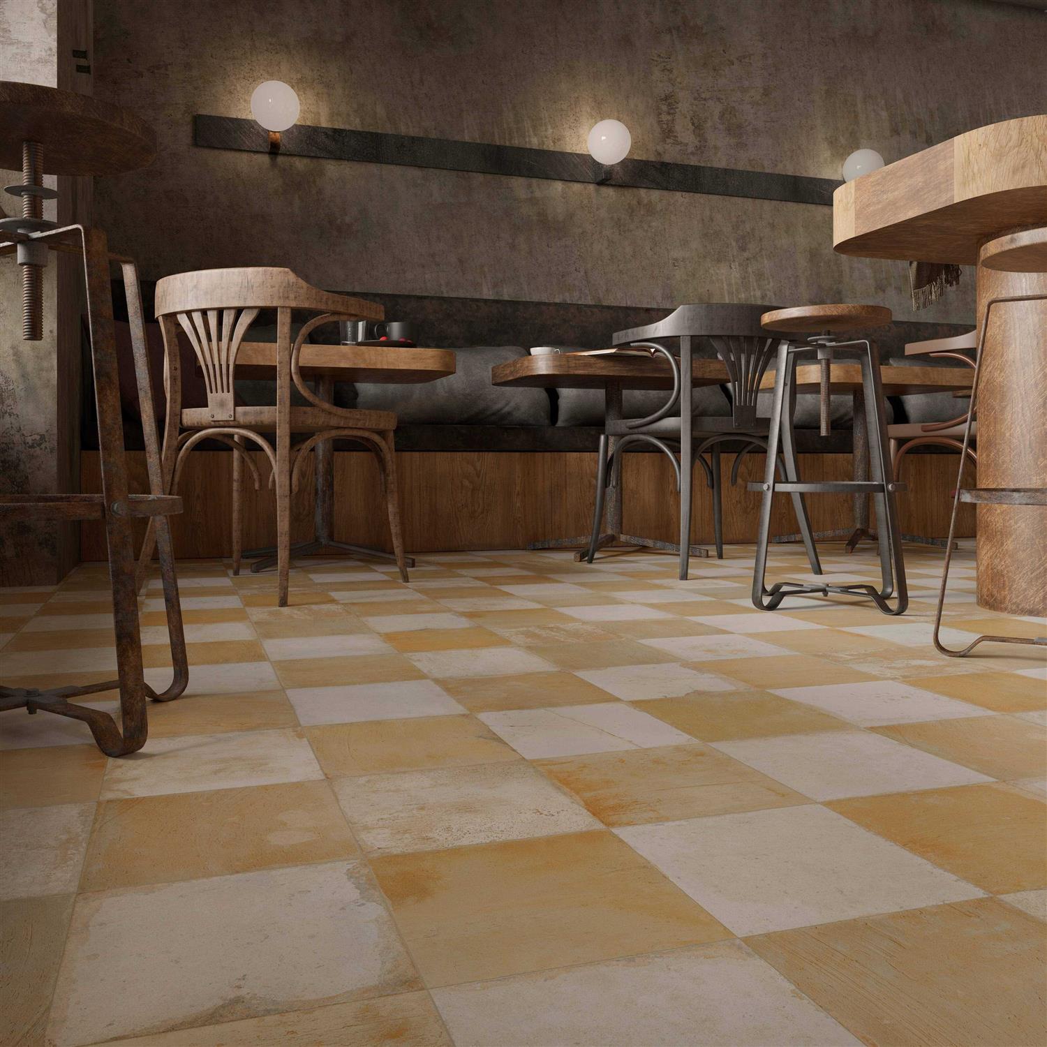 Merola Tile Kings Blume White 9-in x 9-in Matte Ceramic Encaustic Thinset Mortar Floor and Wall Tile - Zenithce