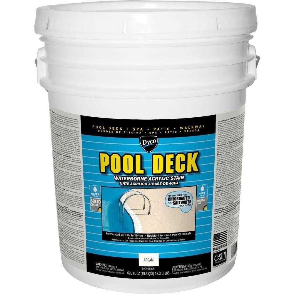 Dyco Paints Pool Deck Low Sheen Waterborne Acrylic Stain - Zenithce