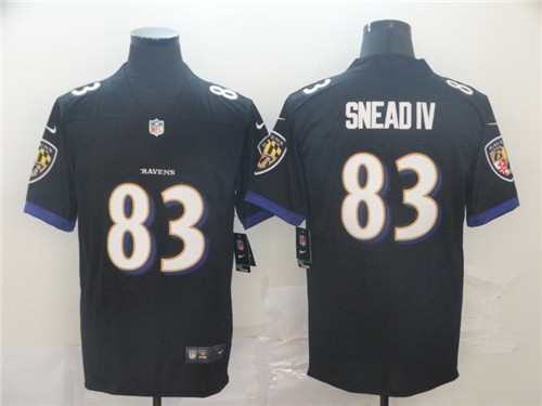 Baltimore Ravens #83 Willie Snead IV Black Vapor Untouchable Jersey - Zenithce