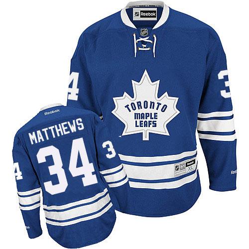 Maple Leafs #34 Auston Matthews Blue Alternate Stitched Jersey - Zenithce