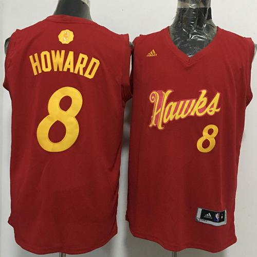 Atlanta Hawks #8 Dwight Howard adidas Red 2016 Christmas Day Stitched Swingman Jersey - Zenithce