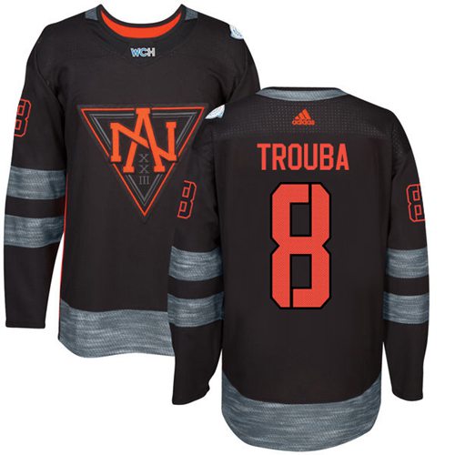 Team North America #8 Jacob Trouba Black 2016 World Cup Stitched Jersey - Zenithce