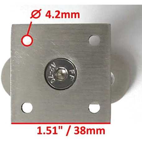 Stainless Steel Frameless Shower Door Fixed Panel Wall-to-Glass Support Bar for 1/4 to 3/8 Thick Glass by M-Home - Zenithce