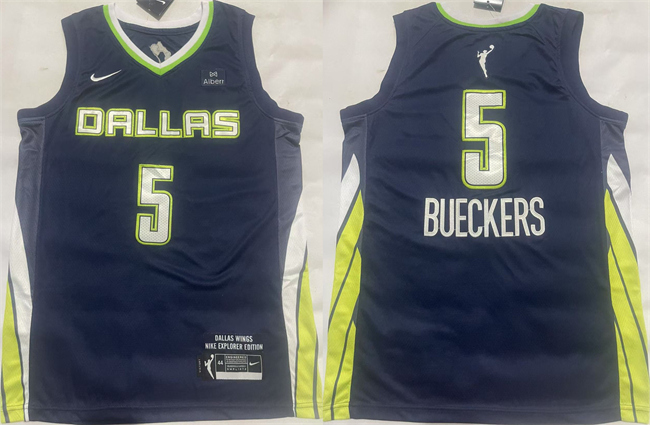 Dallas Wings #5 Paige Bueckers Navy Stitched Jerseys - Zenithce