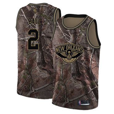 Pelicans #2 Lonzo Ball Camo Swingman Realtree Collection Jersey - Zenithce