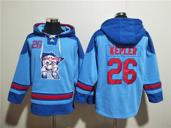 Minnesota Twins #26 Max Kepler Blue Ageless Must-Have Lace-Up Pullover Hoodie - Zenithce