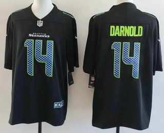 Seattle Seahawks #14 Sam Darnold Limited Black Fashion Vapor Jersey - Zenithce