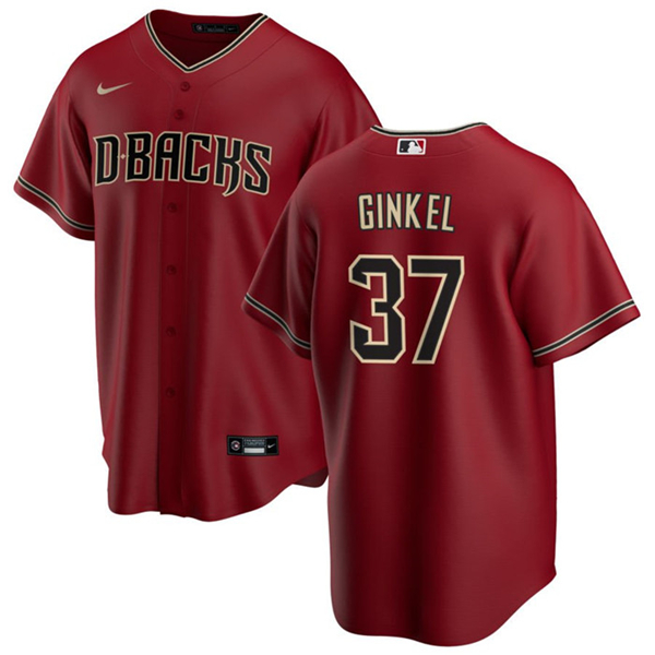 Arizona Diamondbacks #37 Kevin Ginkel Red Cool Base Stitched Jersey - Zenithce