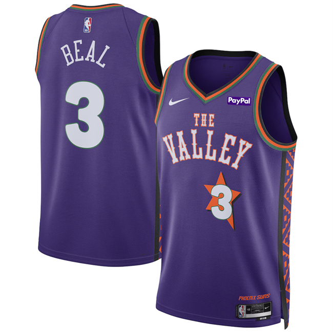 Phoenix Suns #3 Bradley Beal Purple 2024-25 City Edition Stitched Jersey - Zenithce