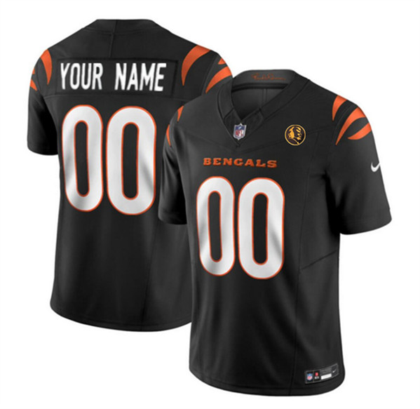 Cincinnati Bengals Custom Black 2023 F.U.S.E. With John Madden Patch Vapor Limited Stitched Jersey - Zenithce