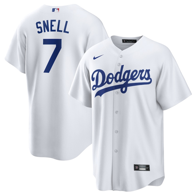 Los Angeles Dodgers #7 Blake Snell White 2024 Cool Base Stitched Jersey - Zenithce