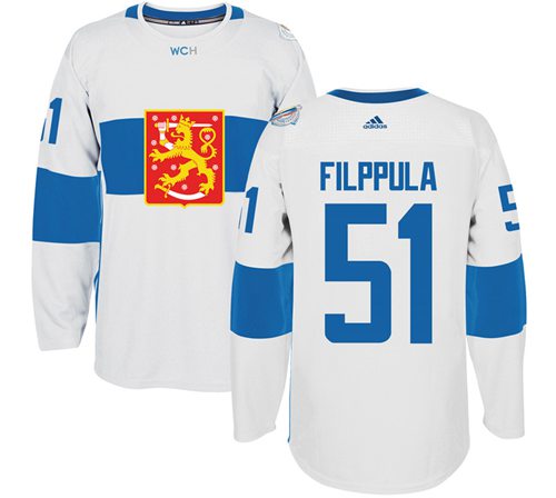 Team Finland #51 Valtteri Filppula White 2016 World Cup Stitched Jersey - Zenithce