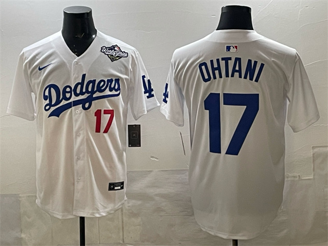 Los Angeles Dodgers #17 Shohei Ohtani White 2025 World Series Home Limited Stitched Jersey - Zenithce