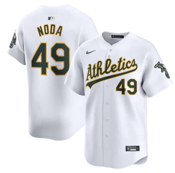 Oakland Athletics #49 Ryan Noda White Home Limited Stitched Jersey - Zenithce