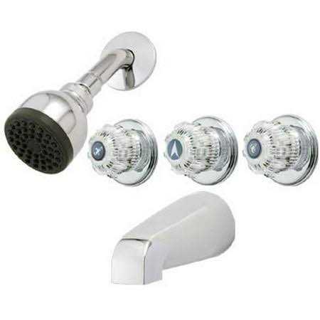 Homewerks Worldwide Mobile Home 2-Handle 1-Spray Tub and Shower Faucet in Brushed Nickel 3010-501-BN-WS - Zenithce