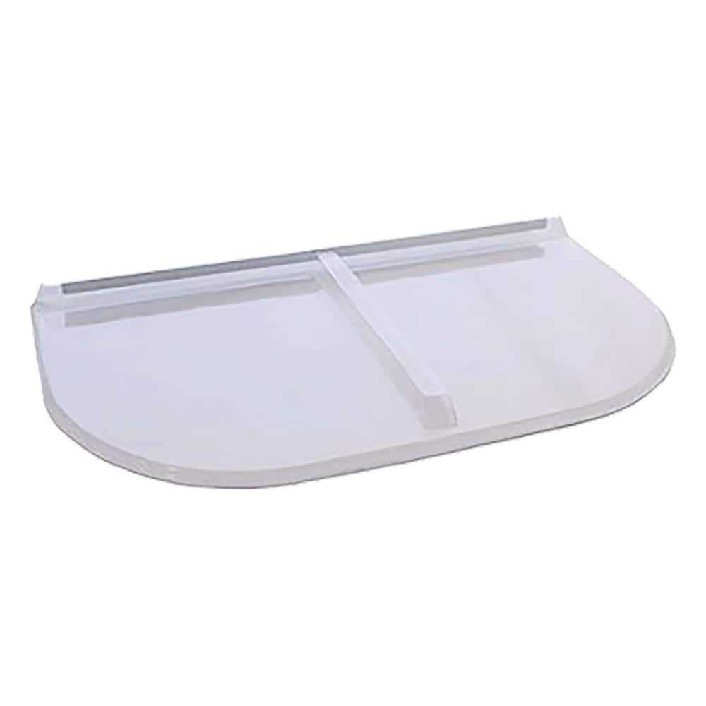 Shape Products 39 in. W x 17 in. D x 2-1/2 in. H Economy Round Flat Window Well Cover 3917FCGC - Zenithce